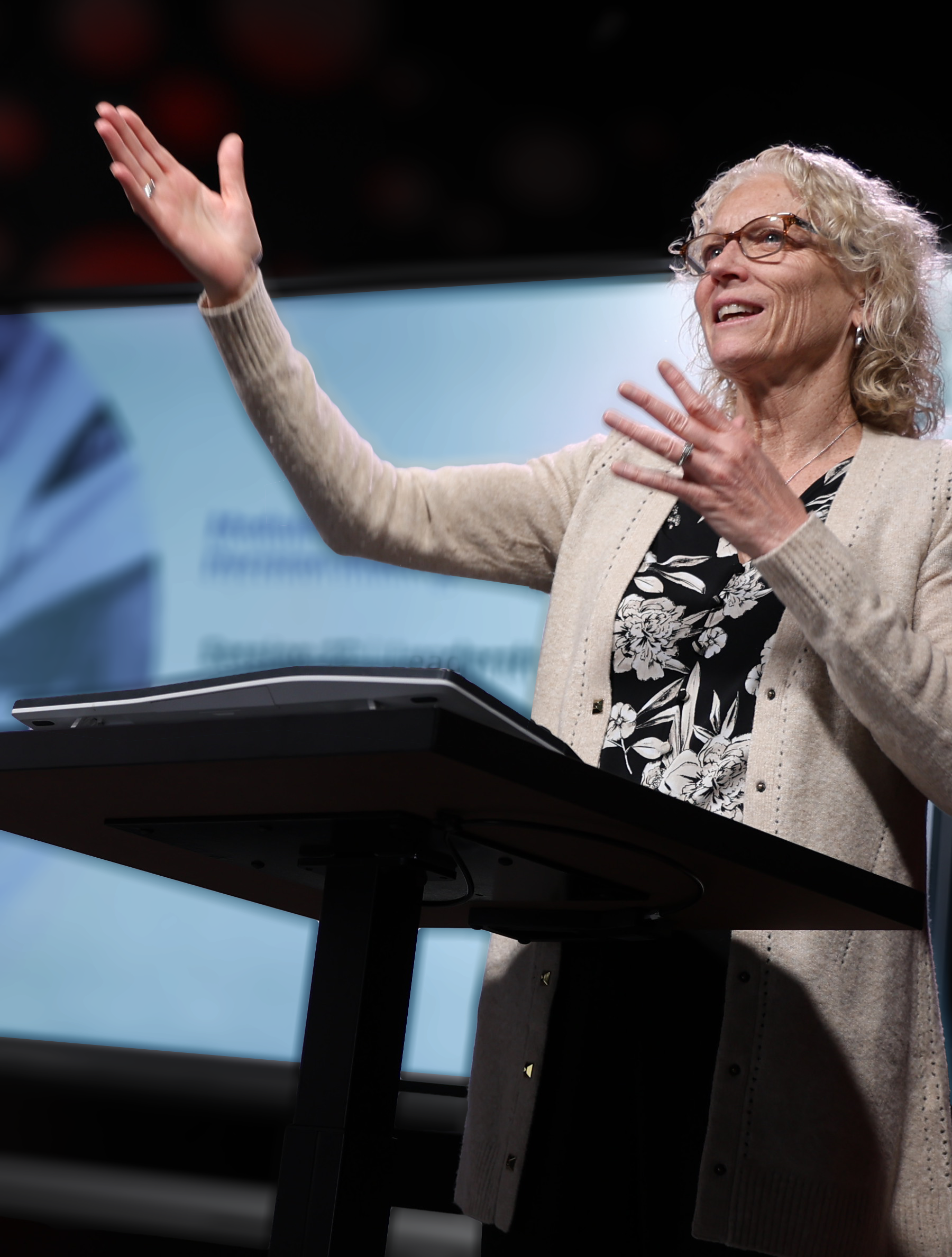 Lisa-Sullivan-teaching-online-class-blue